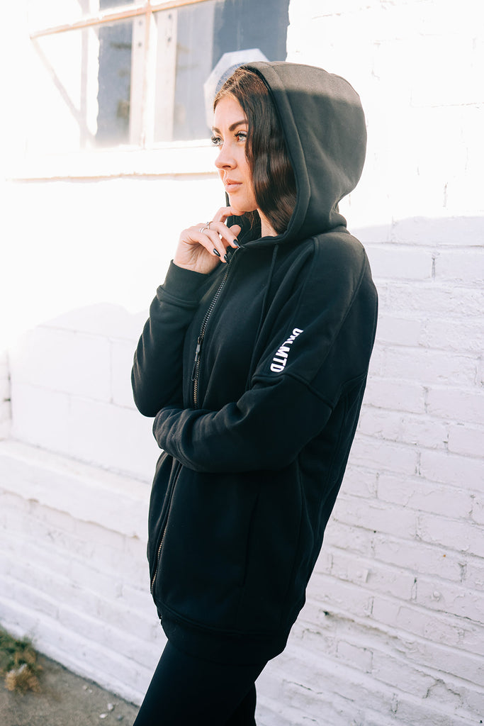 Core Oversized Fleece Lined Zip Hoodie - UNLMTD Active + Lounge